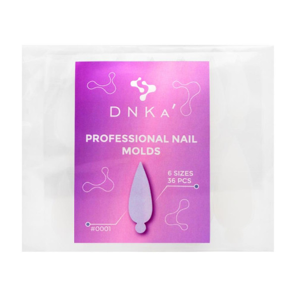 Силіконові молди DNKa Professional Nail Molds #0001, 36 шт.