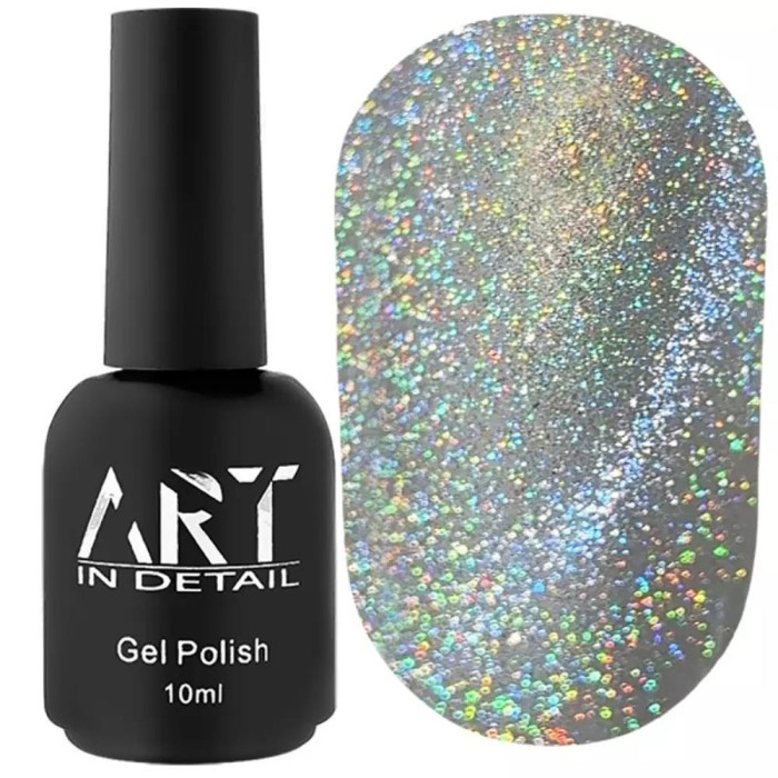 ART Rainbow Top Cat Eye - топ для гель-лака без липкого слоя с эффектом кошачьего глаза, 10 мл
