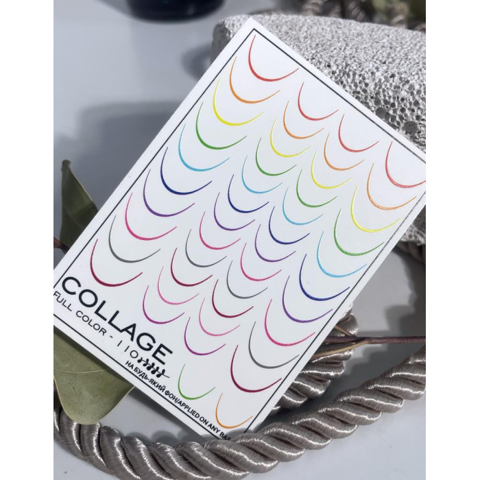Слайдер-дизайн Collage Full Color-110, френч кольоровий