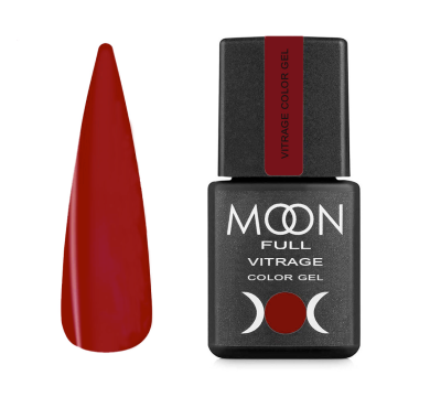 Гель-лак вітражний Moon Full Vitrage Collor Gel №07, гнила вишня, 8 мл