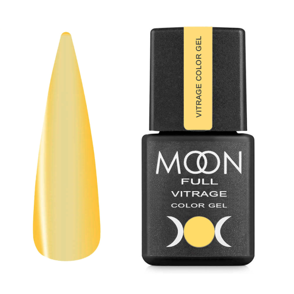 Гель-лак витражный Moon Full Vitrage Collor Gel №08, солнечное сияние, 8 мл