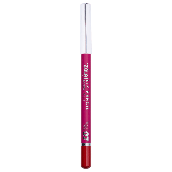 Олівець для губ ZOLA Lip Pencil 07, True Red (червоний)