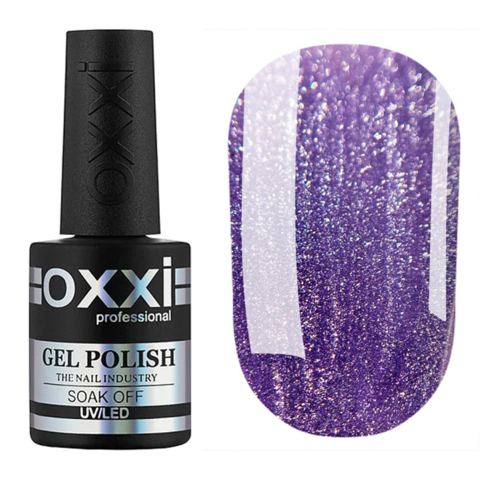 Гель-лак кошачий глаз OXXI Professional Crystal Cat №006, фиолетовая, 10 мл