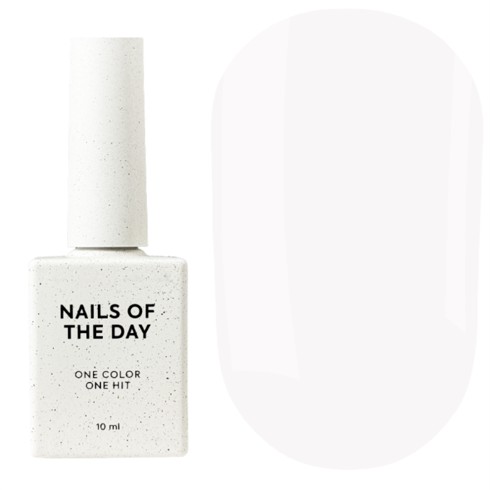 База камуфлююча NAILSOFTHEDAY Base Cover NEW Formula Milk №02, щільна молочна, 10 мл