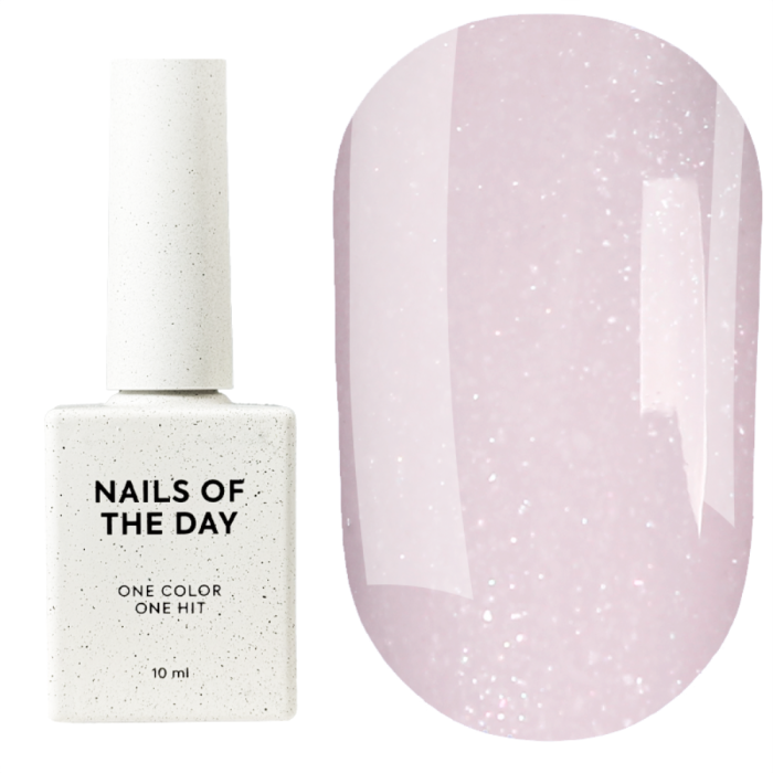 База камуфлирующая NAILSOFTHEDAY Base Cover NEW Formula №26, нежно-розовая с шиимером, 10 мл