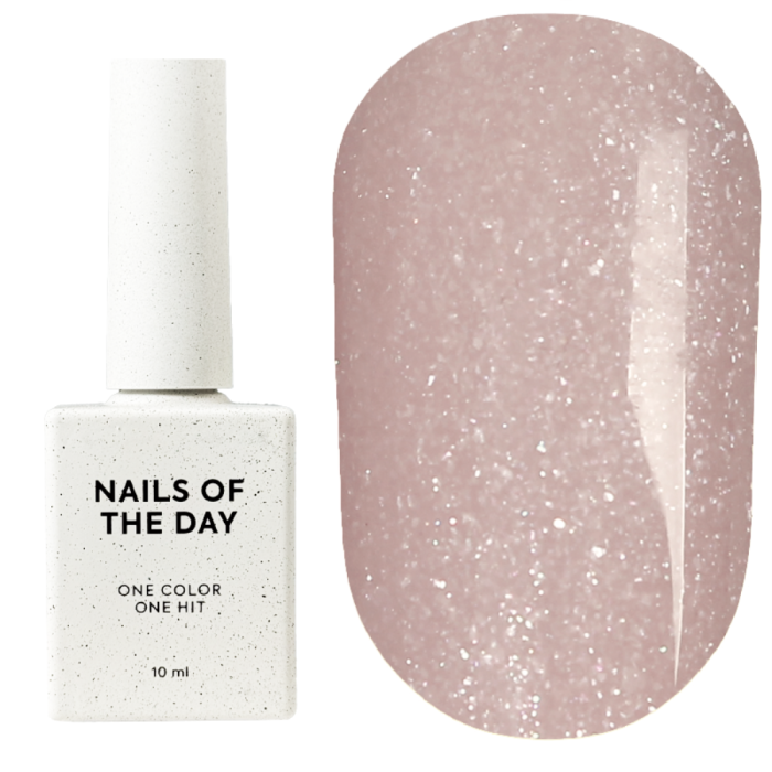 База камуфлююча NAILSOFTHEDAY Base Cover NEW Formula №30, бежева з шиммером, 10 мл