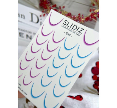 Слайдер-дизайн SLIDIZ №250, для френча с омбре эффектом