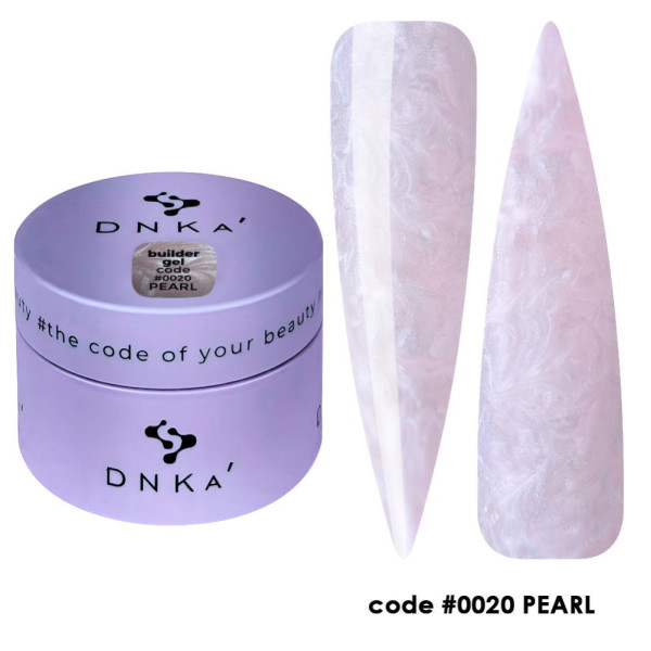 DNKa Builder Gel №20 Pearl - гель конструювальний, фіолетово-рожевий перламутр, 30 мл
