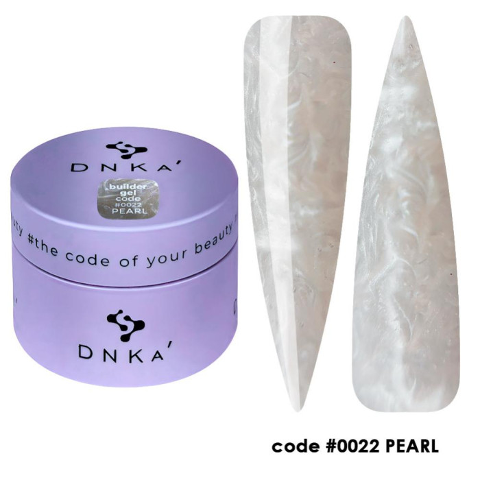 DNKa Builder Gel №22 Pearl - гель конструювальний, ніжно-персиковий перламутр, 30 мл