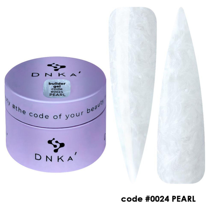 DNKa Builder Gel №24 Pearl - гель конструювальний, молочний перламутр, 30 мл