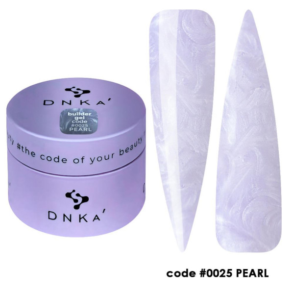 DNKa Builder Gel №25 Pearl - гель конструювальний, фіолетовий перламутр, 30 мл