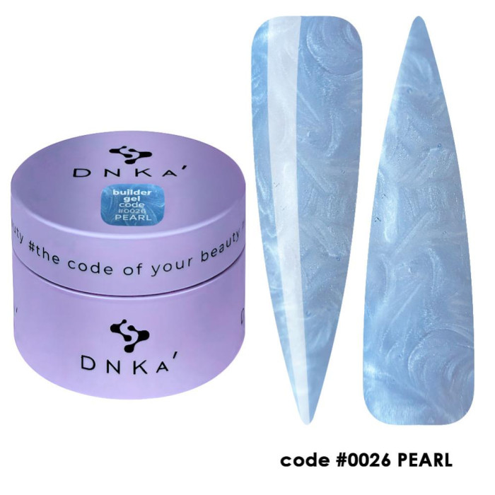 DNKa Builder Gel №26 Pearl - гель конструювальний, блакитний перламутр, 30 мл