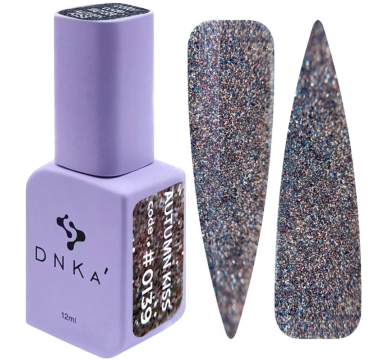 Гель-лак світловідбивний DNKa Gel Polish Autumn Kiss #0139, бузковий, 12 мл
