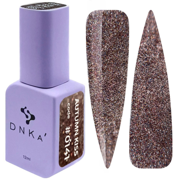 Гель-лак світловідбивний DNKa Gel Polish Autumn Kiss #0141, теракотовий, 12 мл