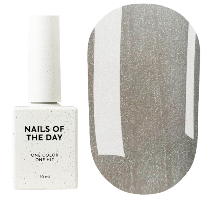 Гель-лак кошачий глаз NAILSOFTHEDAY Korean cat eye №12, фарфоровый бежевый, 10 мл