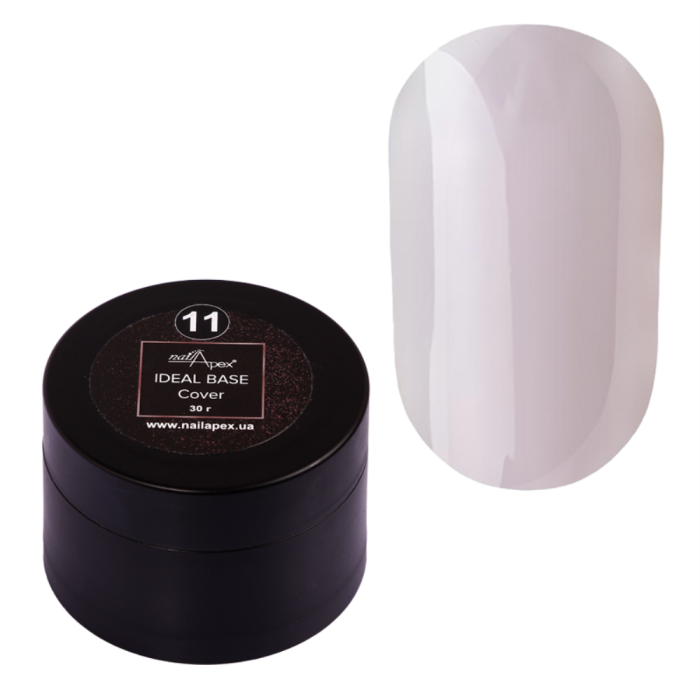 База камуфлююча Nailapex Ideal Base Cover №11, молочно-рожева, 30 г