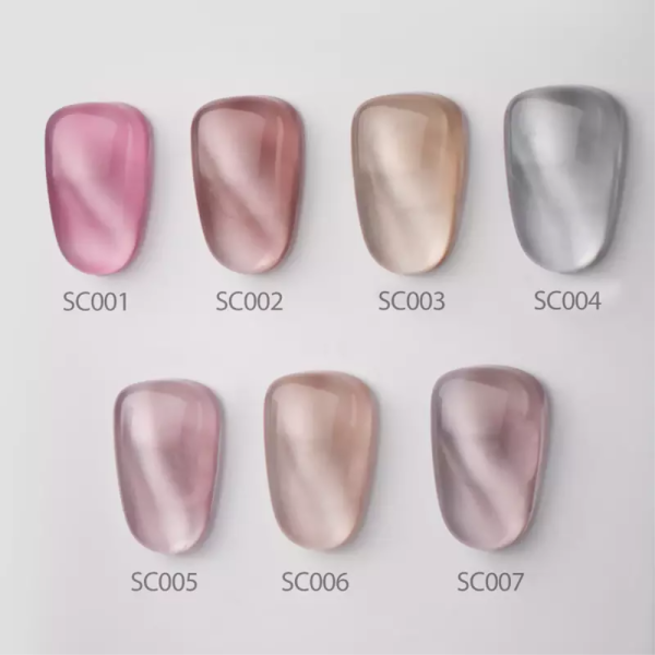 Гель-лак кошачий глаз ART Silk Cat №SC006, теплый беж, 6 мл