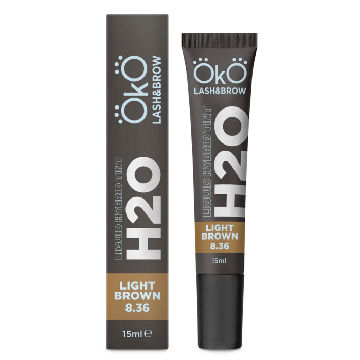 Фарба для брів і вій OKO Liquid Hybrid Tint H20 - Light Brown (світло-коричнева) 8.36, 15 мл