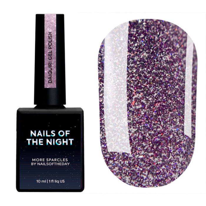 Гель-лак светоотражающий NAILSOFTHEDAY Daiquiri, фиолетовый, 10 мл