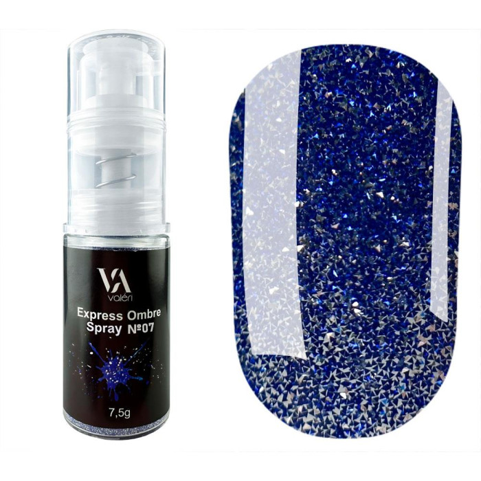 Valeri Express Ombre Spray №07 - експрес-омбре спрей, синій, 7,5 г