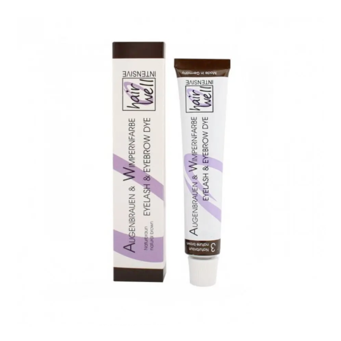 Hair Well фарба для вій та брів №3 - натурально коричнева (Natural brown), 20 мл