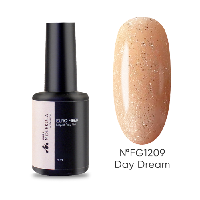 Molekula Euro Fiber Gel FG1209 Day Dream - рідкий полігель, мрія дня, 12 мл
