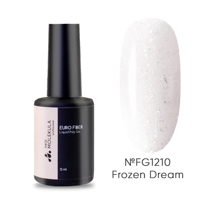 Molekula Euro Fiber Gel FG1210 Frozen Dream - рідкий полігель, заморожена мрія, 12 мл
