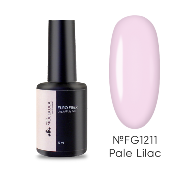 Molekula Euro Fiber Gel FG1211 Pale Lilac - рідкий полігель, блідо-бузковий, 12 мл