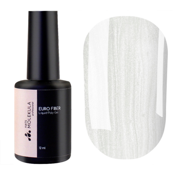Molekula Euro Fiber Gel № W01 Alpine Snow - рідкий полігель, альпійський сніг, 12 мл