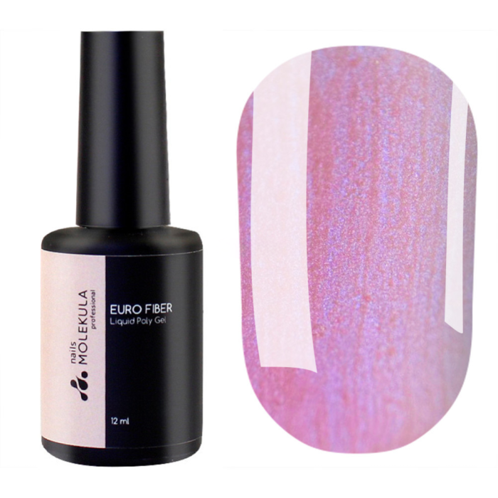 Molekula Euro Fiber Gel № W08 North Light - жидкий полигель, северное сияние, 12 мл