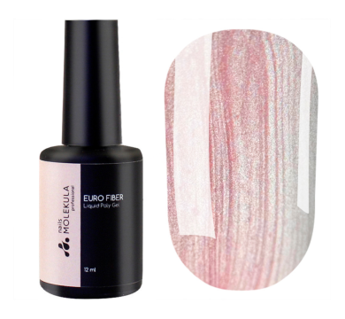 Molekula Euro Fiber Gel № W12 Star Dust - рідкий полігель, зоряний пил, 12 мл