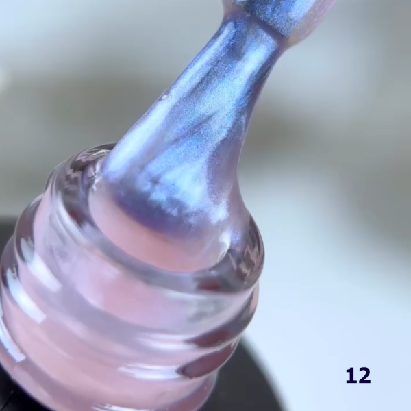 Molekula Euro Fiber Gel № W12 Star Dust - жидкий полигель, звездная пыль, 12 мл