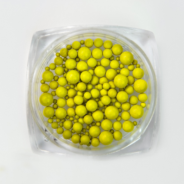 Бульйонки для декору Puffy Dot Siller YELLOW, 5 г