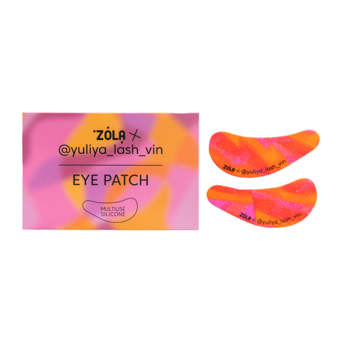 Многоразовые силиконовые патчи ZOLA x Yuliya Lash Vin - розово-оранжевые