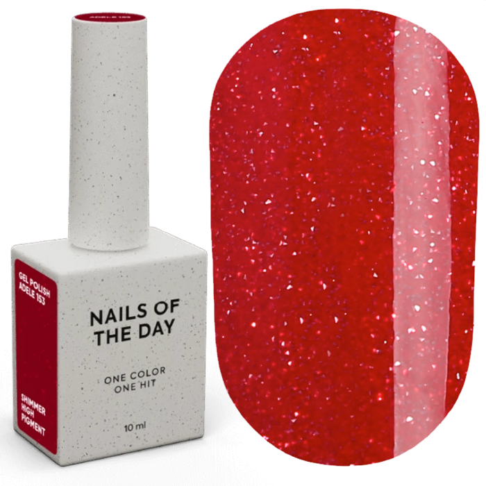 Гель-лак светоотражающий NAILSOFTHEDAY №146 Spritz, алый, 10 мл