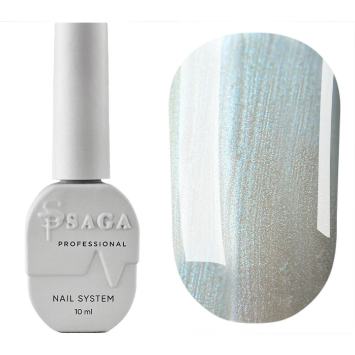 Гель-лак кошачий глаз SAGA Professional Silk Cat №06, с голубым отливом, 10 мл