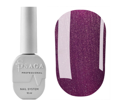 Гель-лак кошачий глаз SAGA Professional Wine Cat №06, баклажановый, 10 мл