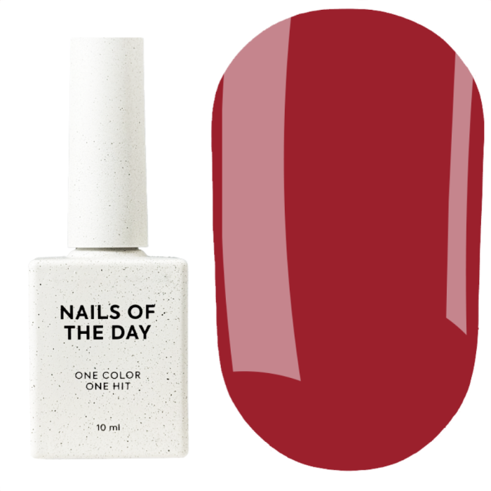 База камуфлирующая NAILSOFTHEDAY Base Cover NEW Formula №31, красная, 10 мл