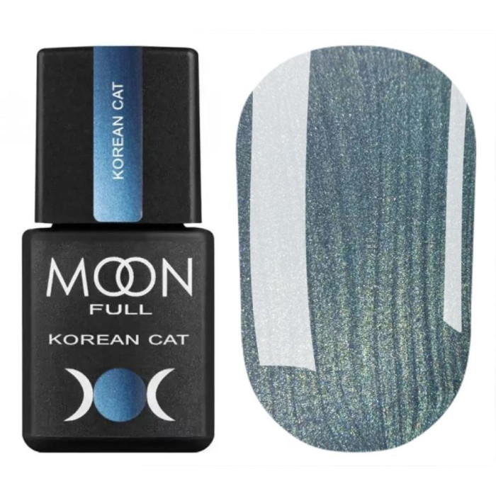 Гель-лак кошачий глаз Moon Full Korean Cat №01, космический сапфир, 8 мл