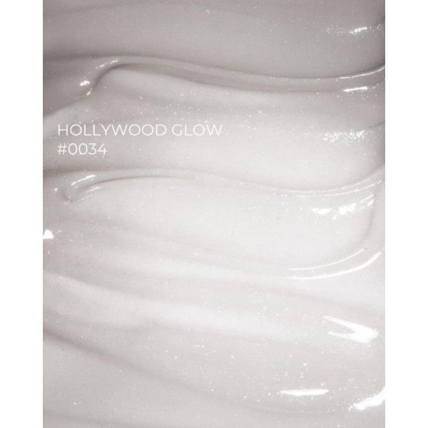DNKa Builder Gel №34 Hollywood Glow - гель конструюючий, світловідбиваючий, молочний, 30 мл