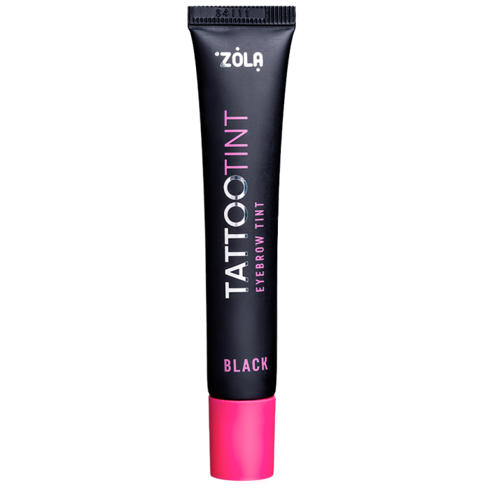ZOLA Tattoo Tint Black - фарба для брів та вій, чорна, 15 мл