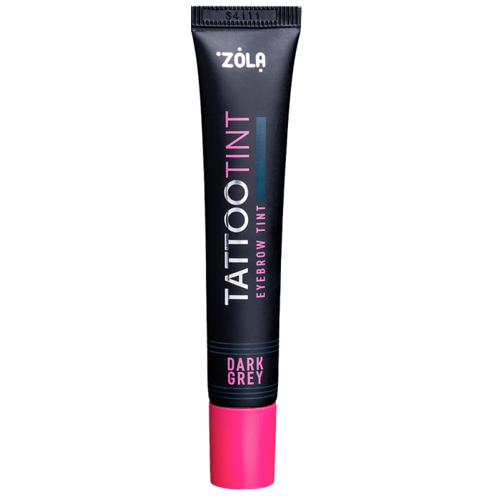 ZOLA Tattoo Tint Dark Grey - фарба для брів та вій, темно-сіра, 15 мл