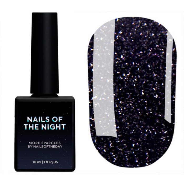 Гель-лак светоотражающий NAILSOFTHEDAY Obsidian-326, графитово-фиолетовый, 10 мл