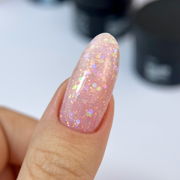 Siller Tinsel Gel №04 - камуфлюючий гель, барбі з голографічними блискітками, 15 мл (банка)