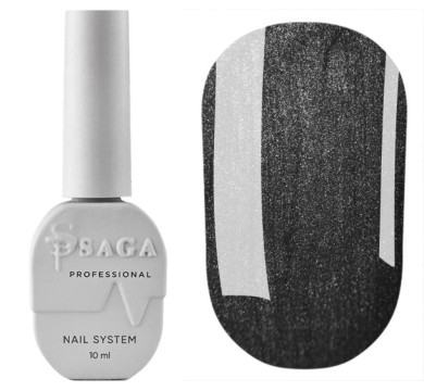 Гель-лак кошачий глаз SAGA Professional Wine Cat №01, черный, 10 мл