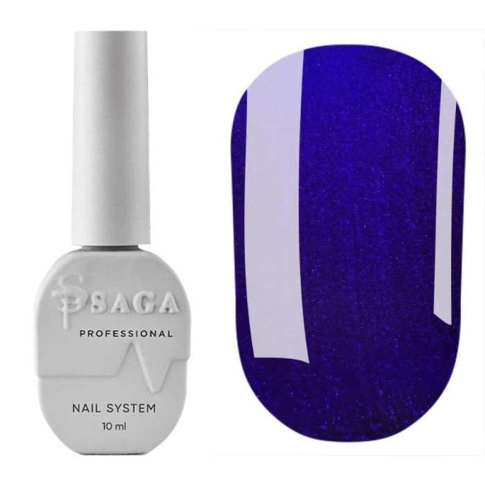 Гель-лак кошачий глаз SAGA Professional Wine Cat №02, синий, 10 мл