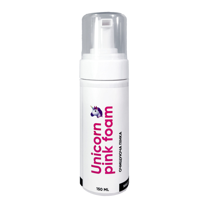 Пінка для завершення манікюру та педикюру NAILSOFTHEDAY Pink Foam Unicorn, 150 мл