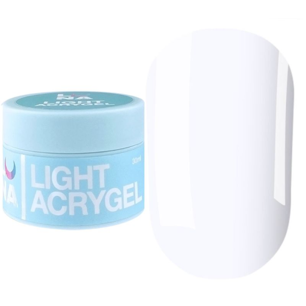 Рідкий акрил-гель LUNA Light Acrygel №02, білий, 30 мл