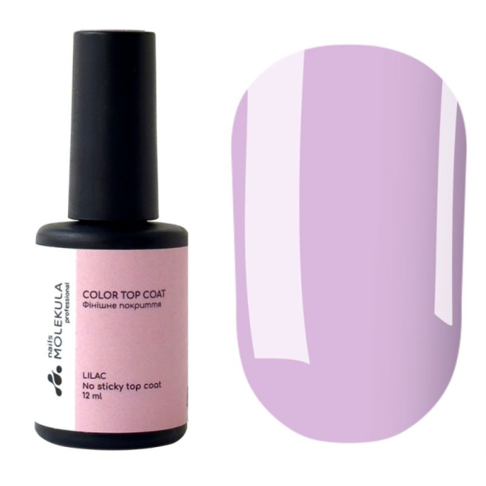 Molekula Top Lilac No Sticky TC06 - топ без липкого шару, молочно-ліловий, 12 мл
