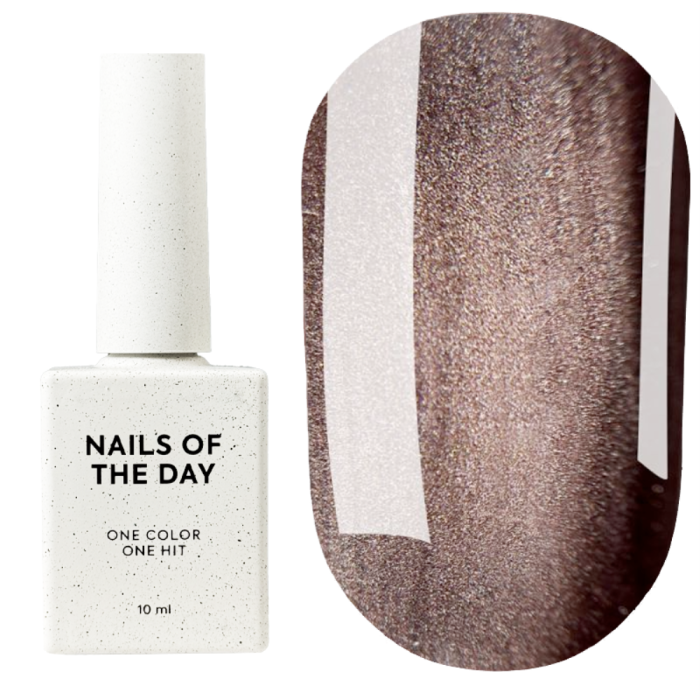 Гель-лак котяче око NAILSOFTHEDAY Korean cat eye №16, коричневий, 10 мл